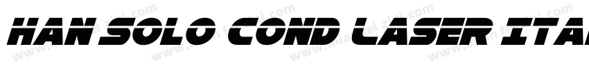 Han Solo Cond Laser Italic字体转换